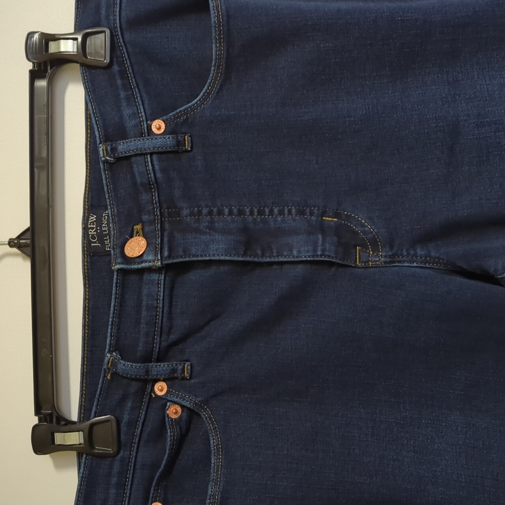 J.Crew factory Medium Blue Full Length Flare Jeans Size 27 - Picture 2 of 8